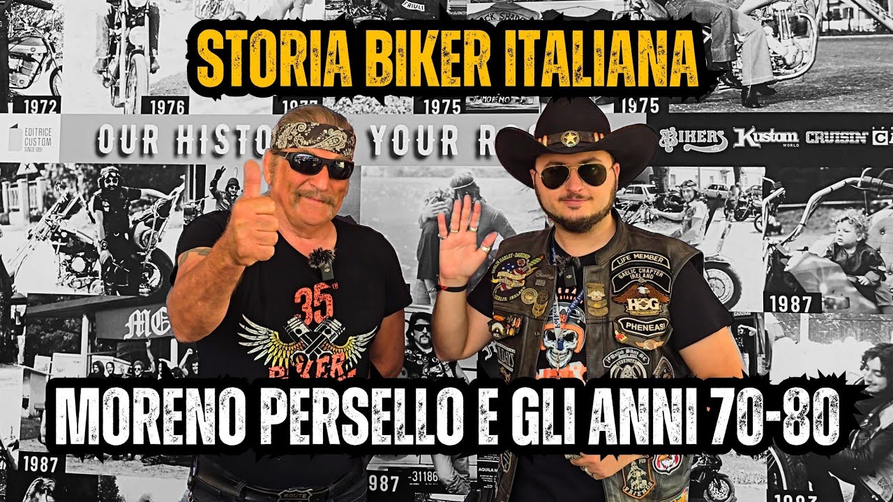 MORENO PERSELLO è STORIA BIKER ITALIANA: dai CLUB alla BIKER FEST tra gli anni '70 e gli '80