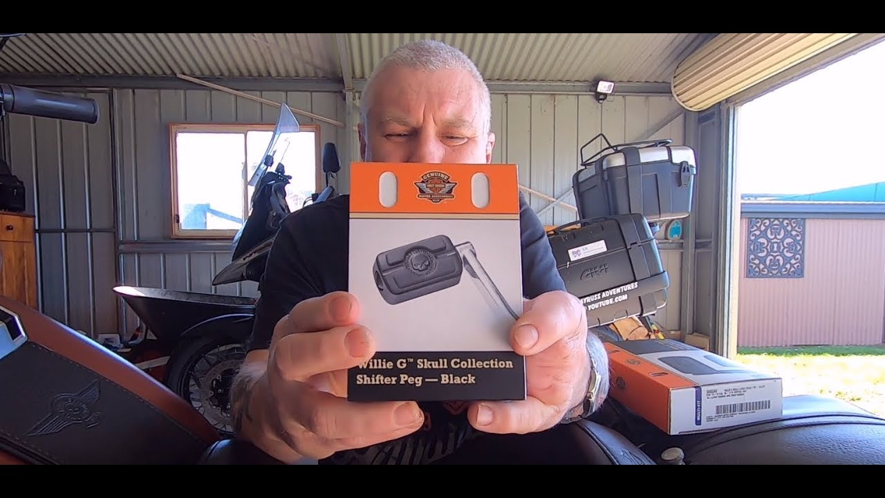 What's New ! WILLIE G SKULL COLLECTION, Black Brake And Heal Toe Shifter Pegs