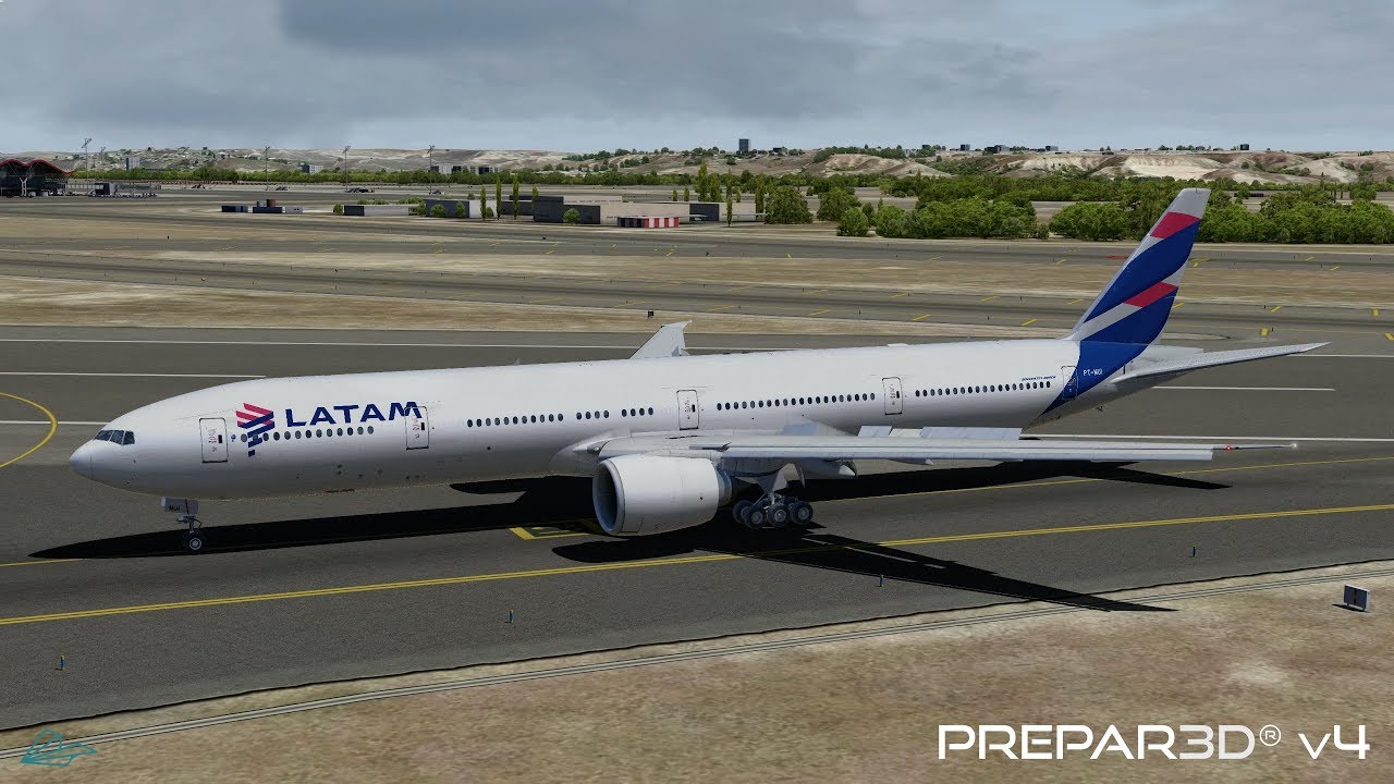 Prepar3D v4.5 | S&atilde;o Paulo to Madrid | SBGR-LEMD | PMDG 777-300ER | P3D