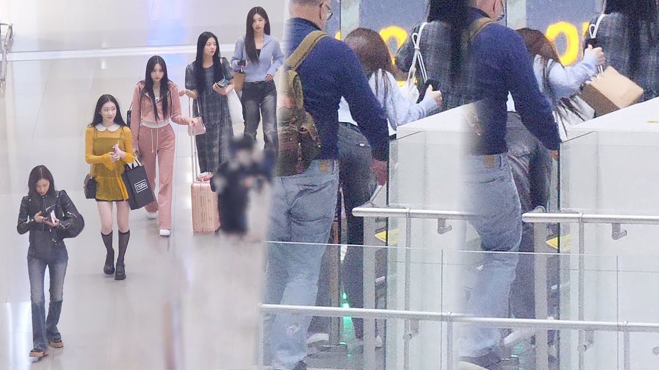 ITZY (있지) 방콕 출국 '진입 방지봉에 걸린 예지' @ 인천공항｜230406