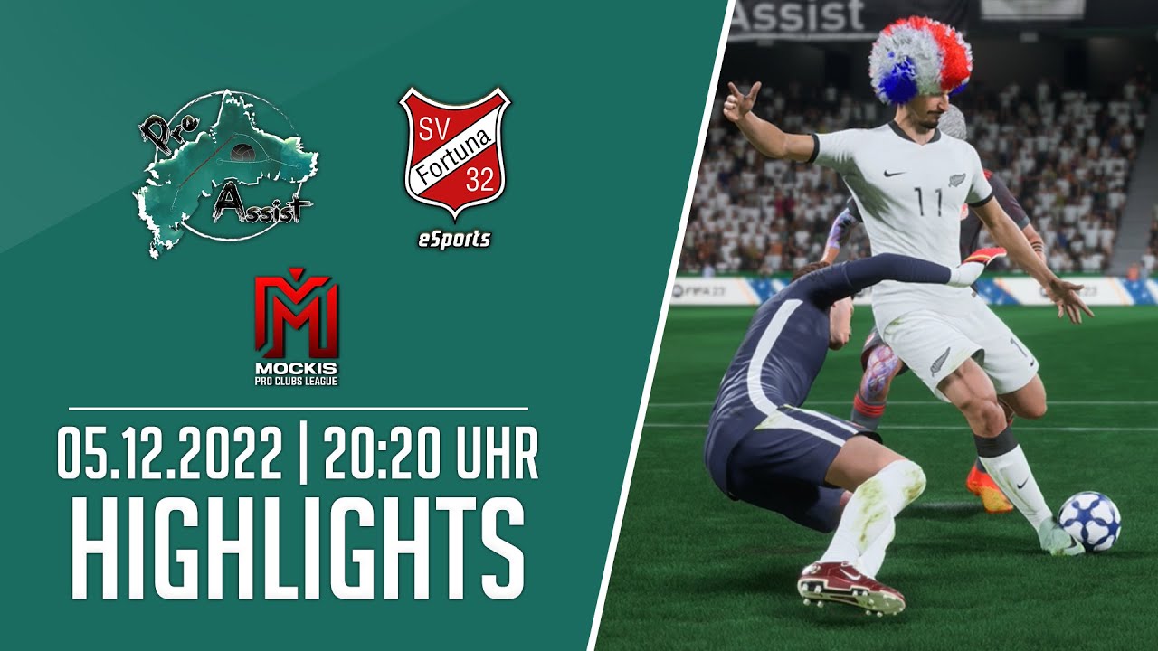 PreAssist - SV Fortuna Bottrop | Highlights | 05.12.2022 | Mockis Pro League