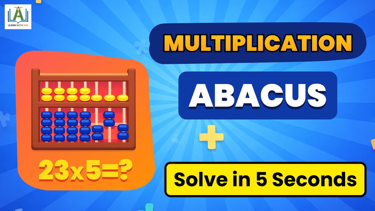 Abacus Multiplication for Beginners | Lesson 1 | Abacus Multiplication Concept & Rules