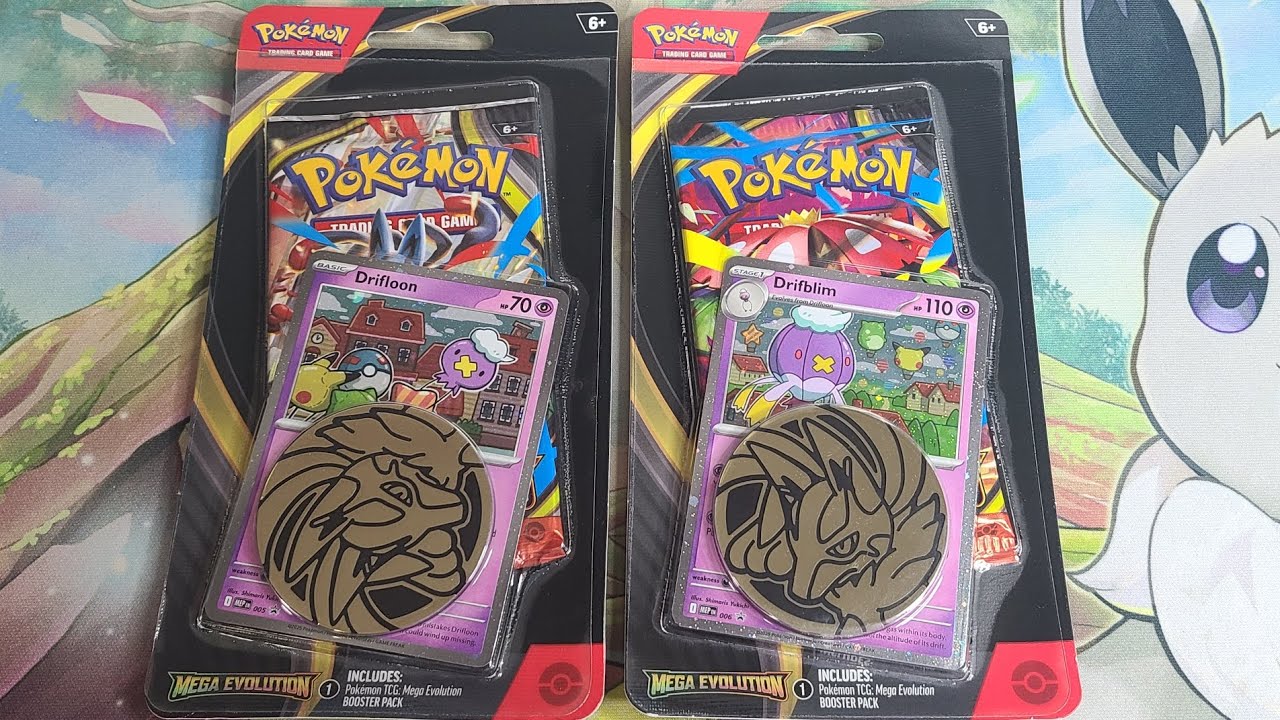 Открытие блистерных упаковок Mega Evolution Checklane (Drifloon и Drifblim)