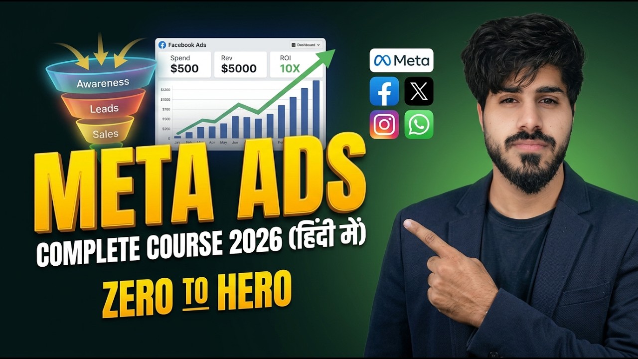 Meta Ads Full Course Tutorial 2026 in Hindi | Beginners to Advanced Meta Ads Tutorial | Rahul Singh