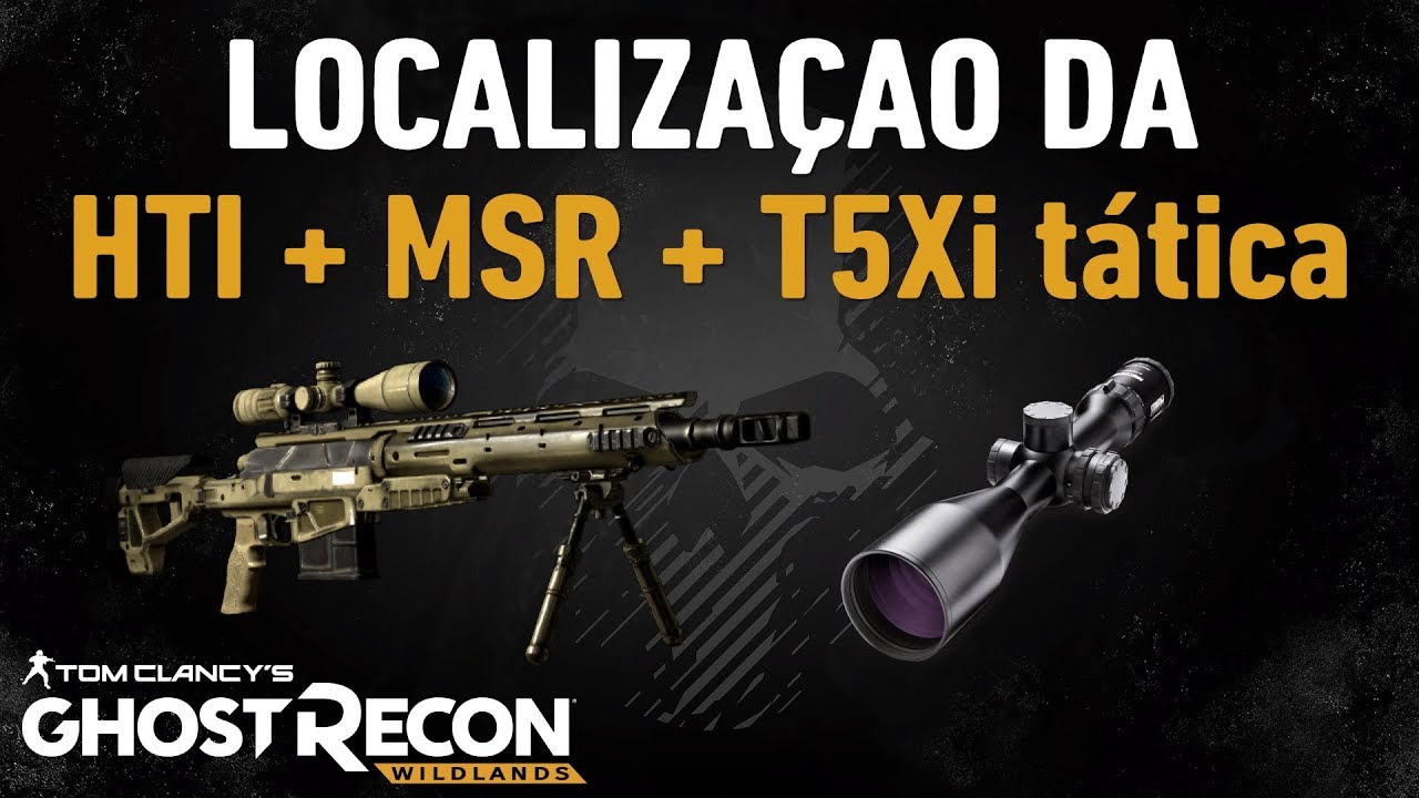 MSR | HTI | MELHOR MIRA DO JOGO + LOCALIZAÇÃO - GHOST RECON WILDLANDS - PT BR #QGdoLOBO