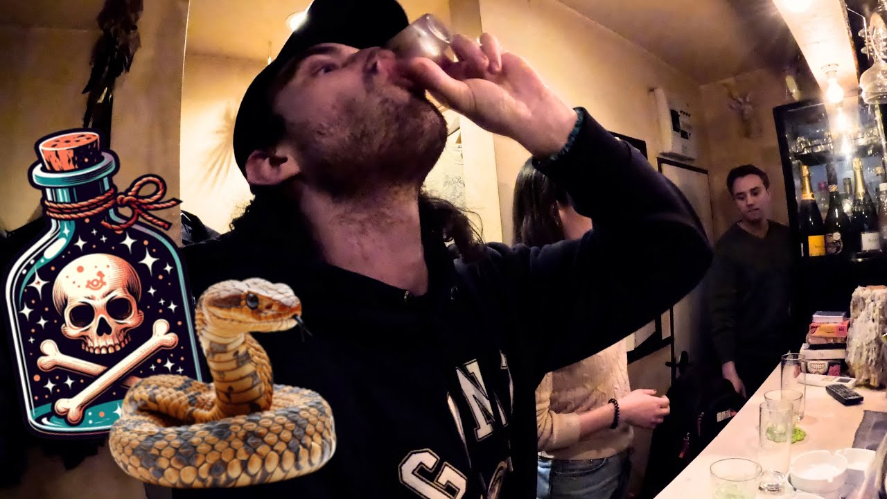 Drinking Snake Alcohol In Japan!