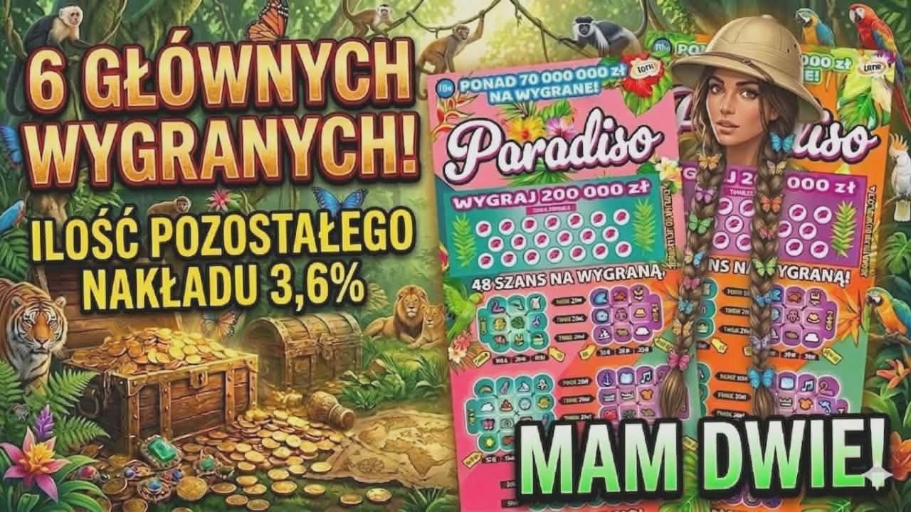 Zdrapki Lotto💥GORĄCE POLOWANIE NA 200 000 PLN!💰💵💰💵💰💵💰🦩🦀🐠🐳