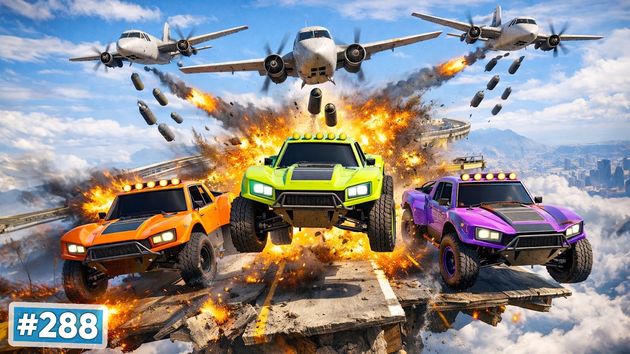 Wir müssen fliehen, während Flugzeuge Bomben werfen!💀