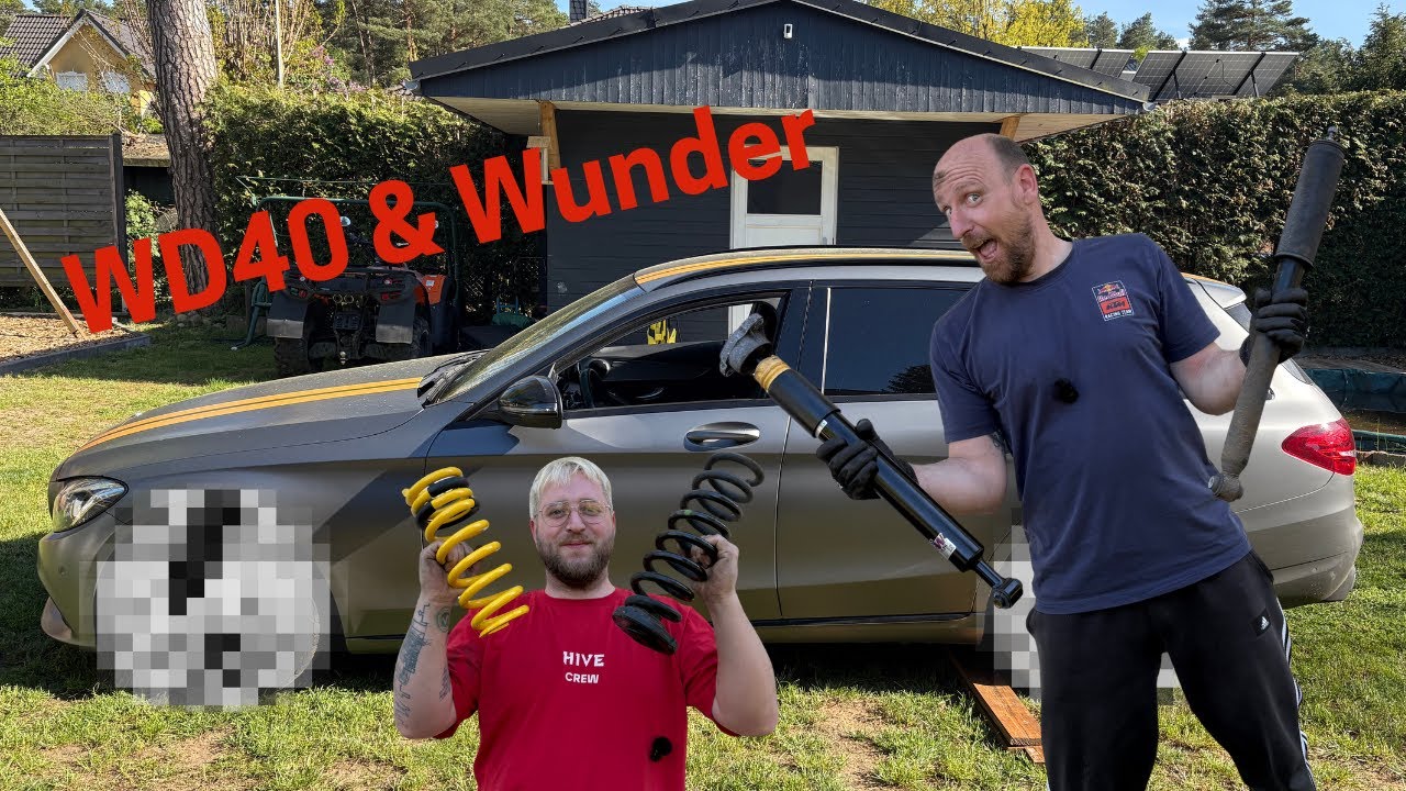 W205 hinten tiefer – jetzt ist das KW V1 komplett! | WD40 & Wunder Folge 10