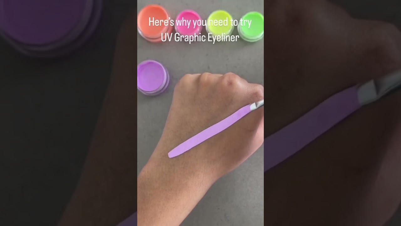 uv graphic liner -Lavender 💜#shorts #graphiceyeliner #purple #liner #graphicliner #love #awesome