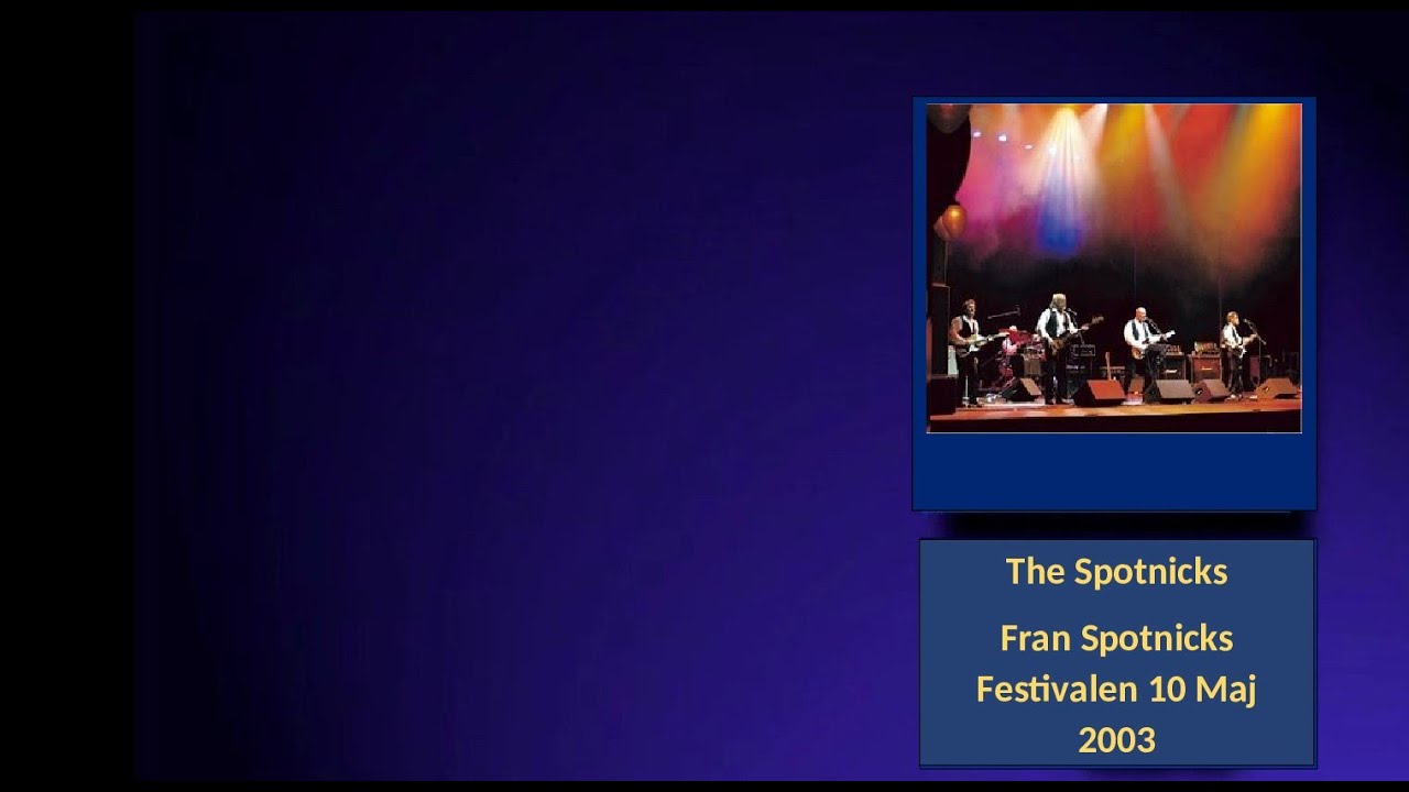 The Spotnicks - Fran Spotnicks Festivalen 10 Maj 2003 - Book Promotion