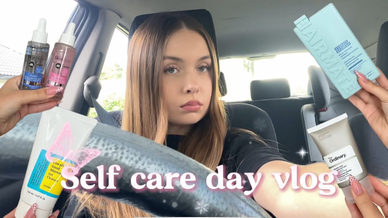 Self care day vlog✨🎀🧖‍♀️🍵🧘‍♀️