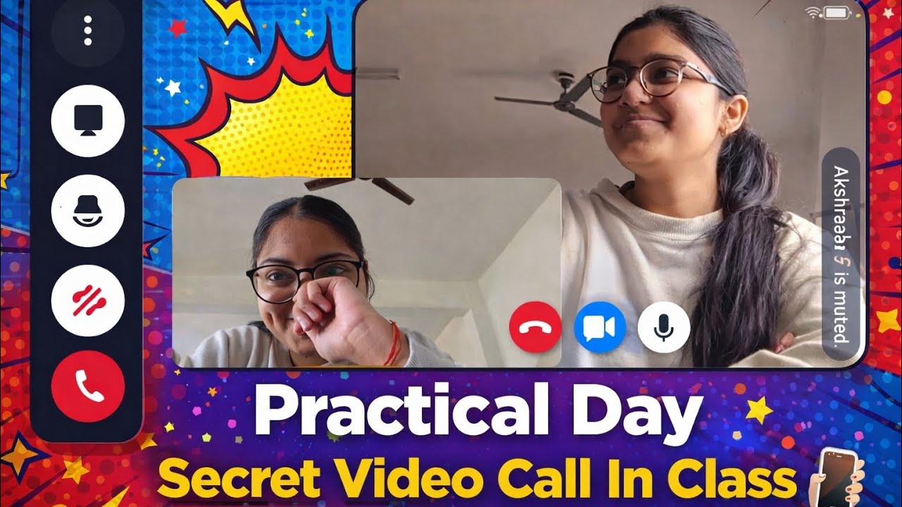 Secret Video Call In Class 😳 | Practical Day Vlog | Milee dwivedi