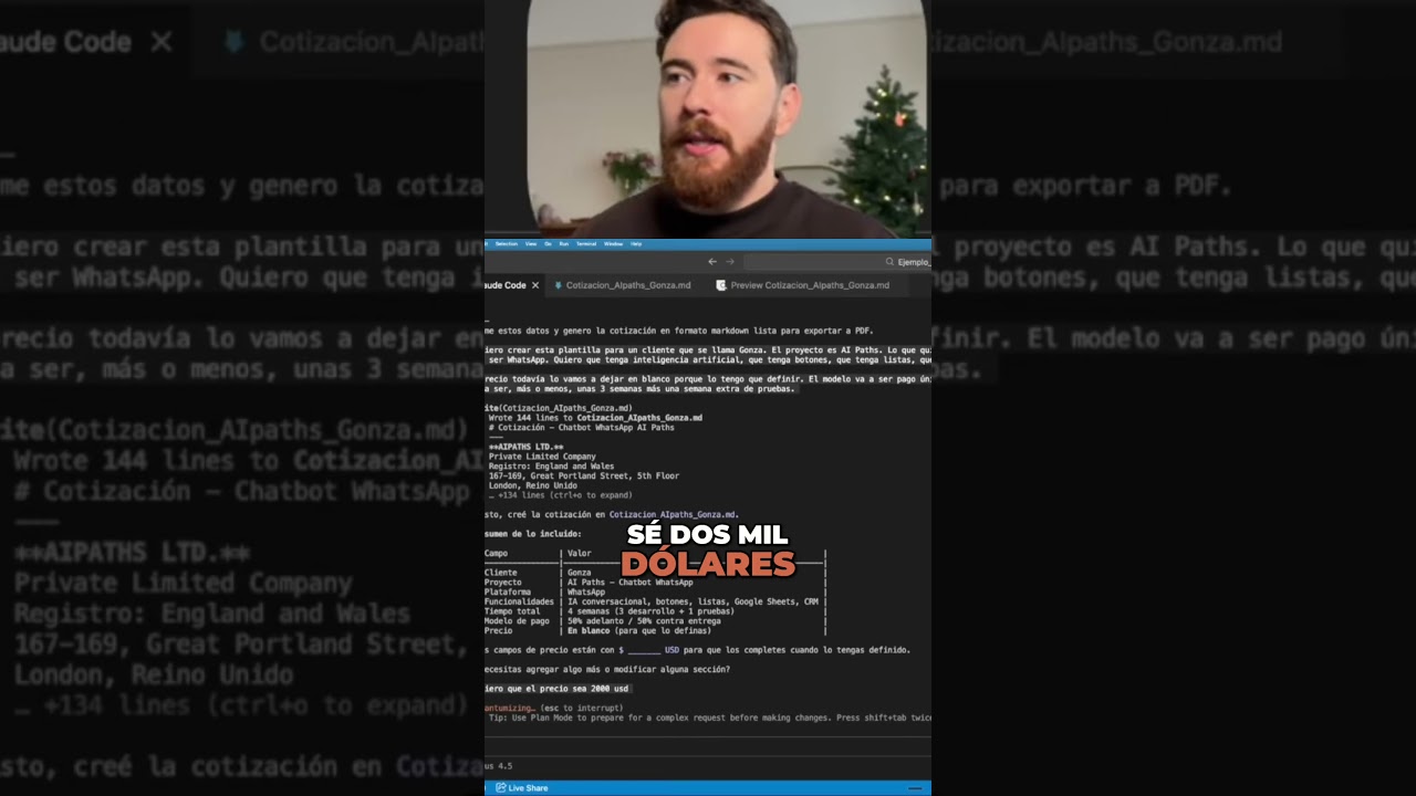 5 minutos y la cotización está lista (sin cortes)