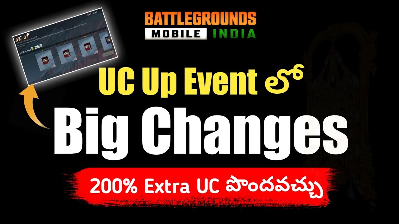 Bgmi UC up Event లో Big Chang&egrave;s 😱 | Bgmi Telugu