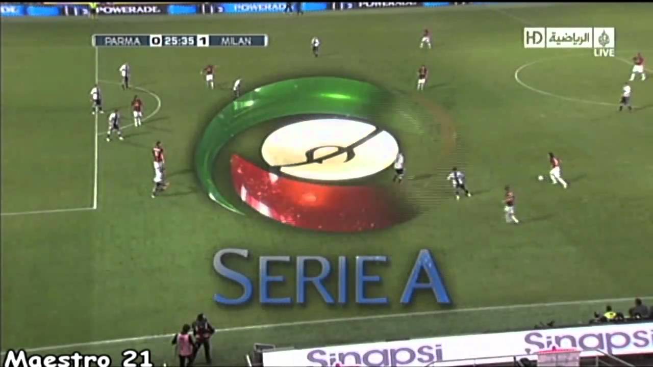 Pirlo Goal on Parma - 02/10/2010 all replay