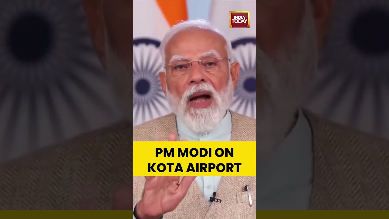 PM Narendra Modi Speaks At The Foundation Stone Laying For The Kota Airport #rajasthan #kota #modi