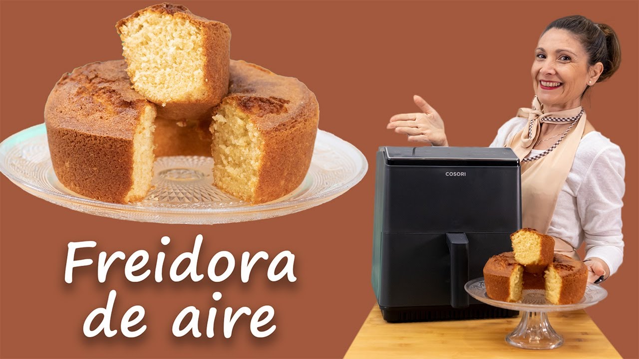 ✅ El MEJOR🏆Bizcocho, EL CLÁSICO 1 2 3 en Air Fryer / Cosori Dual Blaze