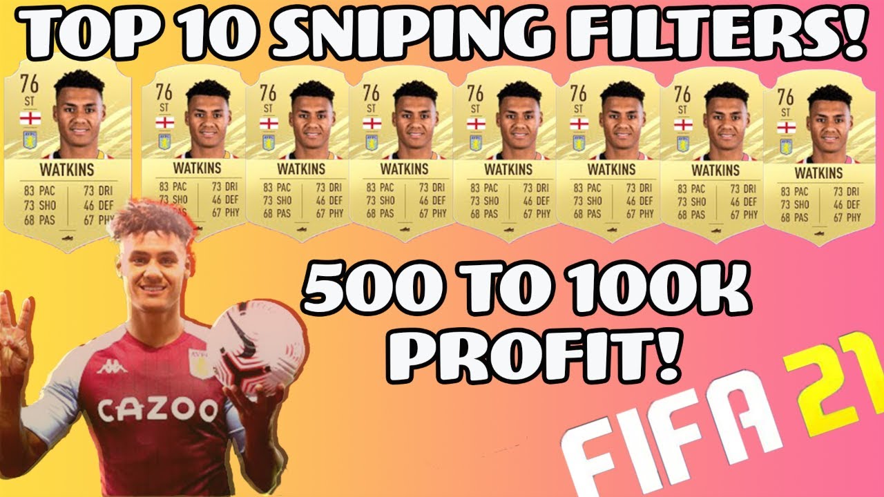 FIFA 21, TOP 10 SNIPING FILTERS RIGHT NOW/ 100K IN A HOUR
