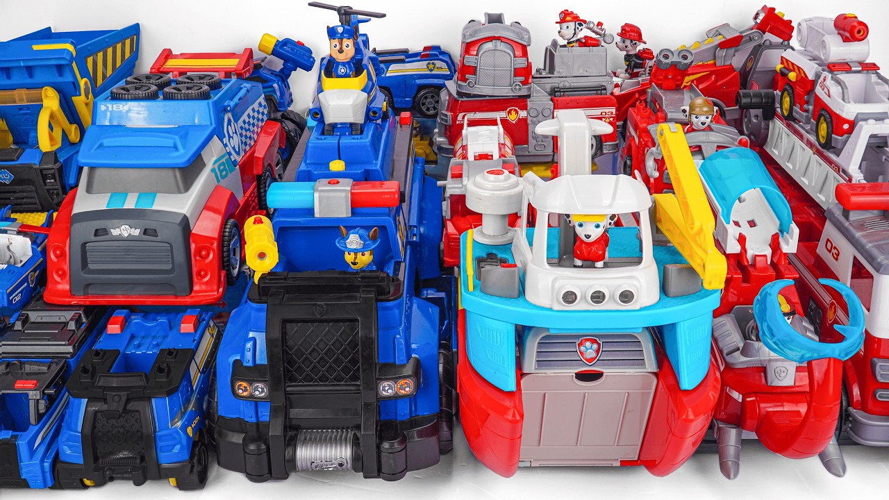Paw Patrol MEGA Fleet Unboxing! 🐾🚓 Which Truck Is The Coolest? | Paw Patrol Unboxing ASMR #pawpatrol