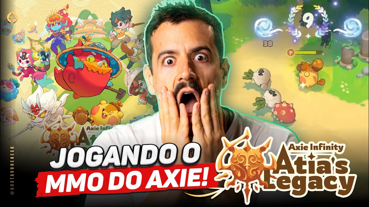 Vale a pena o novo MMO do Axie? Gameplay Exclusiva de Atia's Legacy