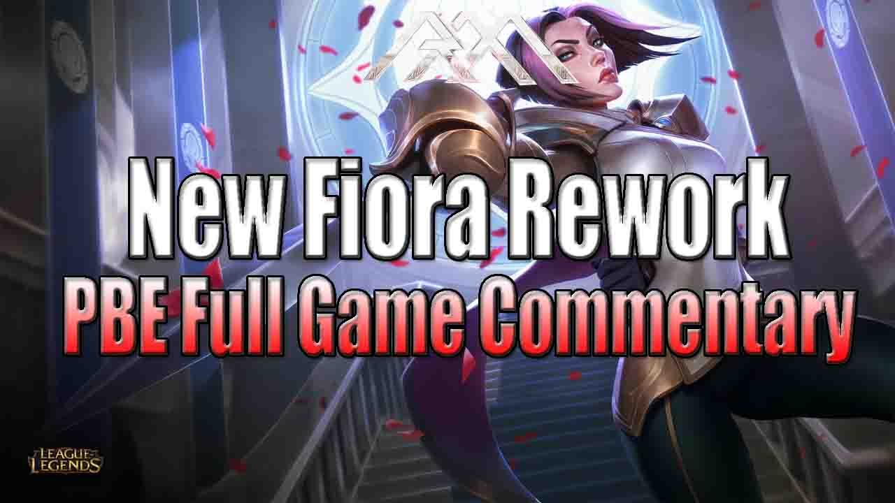 New Fiora Rework - PBE Full Gameplay - League of Legends