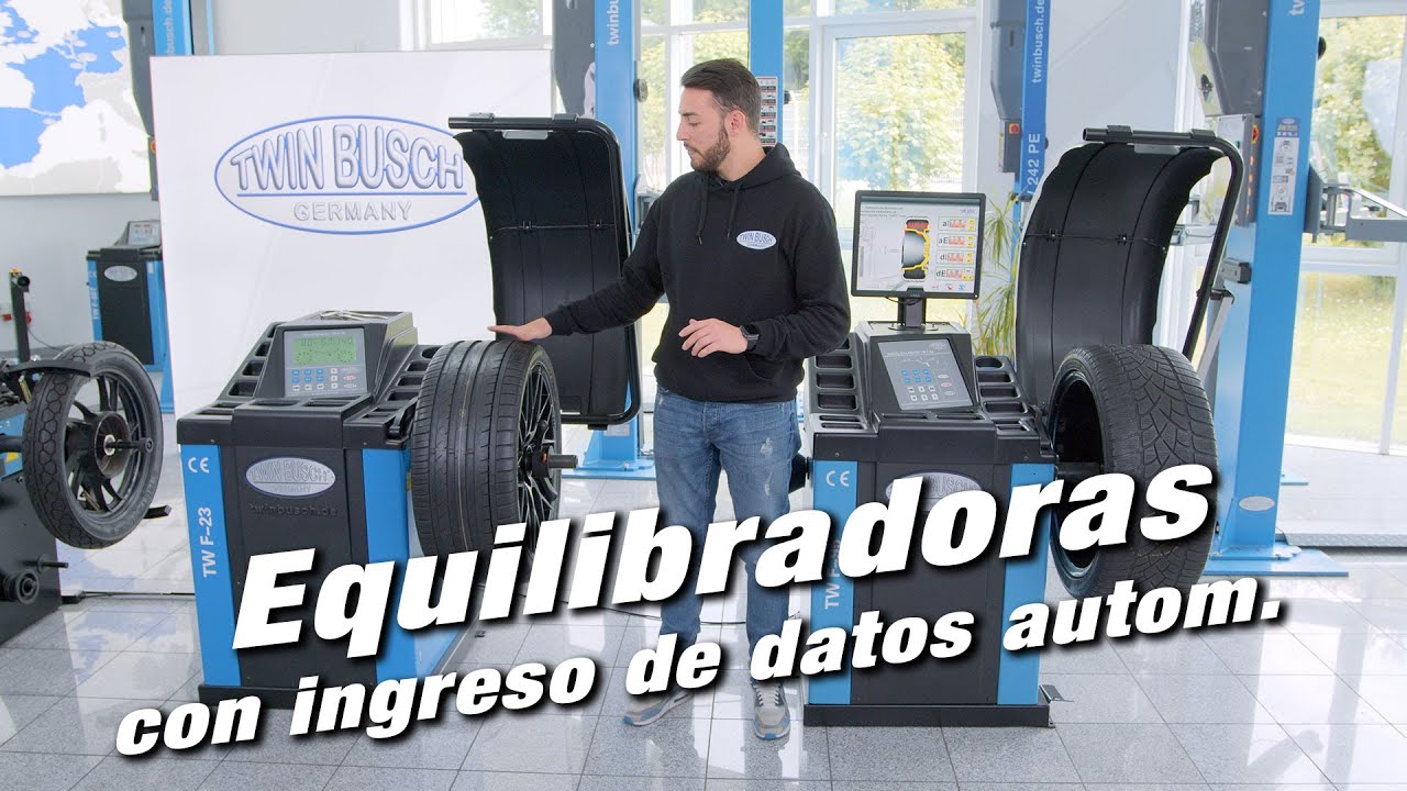 Equilibradoras de ruedas con ingreso de datos automático – Guía de productos de TWIN BUSCH®