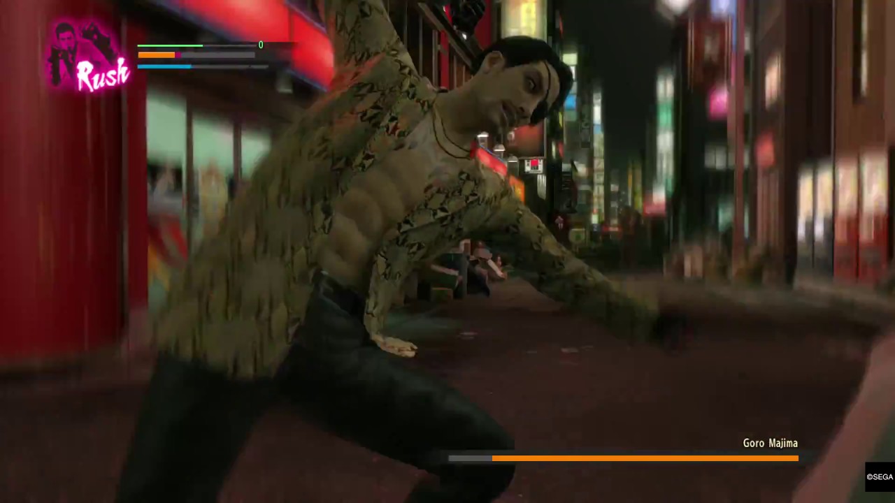 Yakuza Kiwami - Beating Majima First Fight (EARLY 10000 EXP Reward)