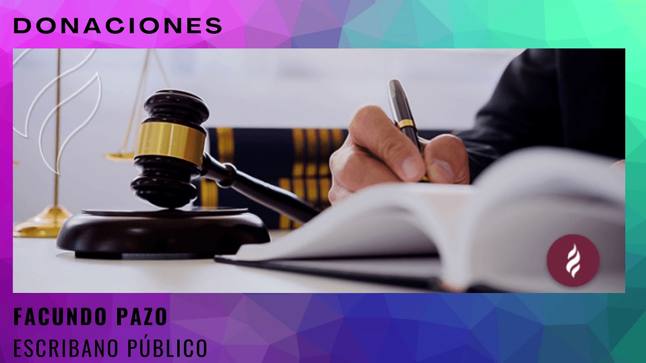 MODIFICACION EN EL CÓDIGO CIVIL EN DONACIONES- FACUNDO PAZO