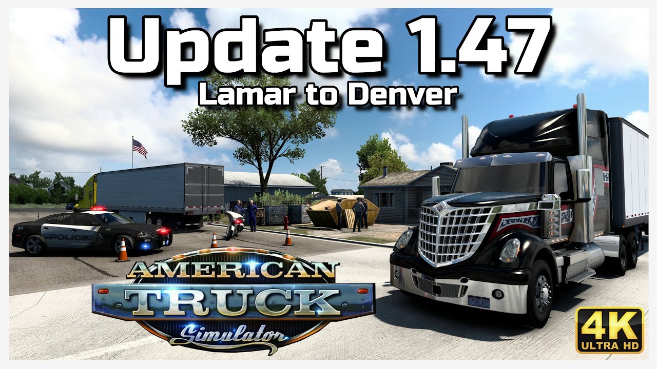 ATS 1.47 | Lamar to Denver, Colorado | American Truck Simulator in 4K with Music by Me