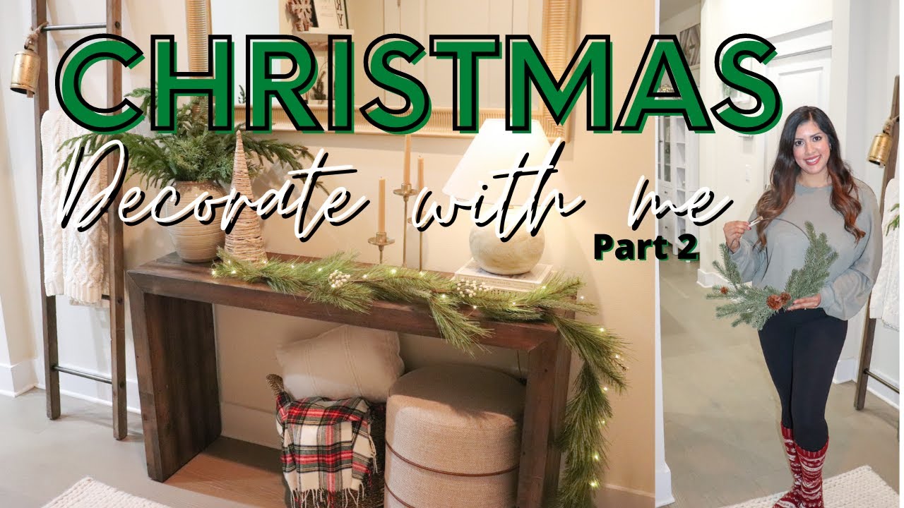 CHRISTMAS DECORATE WITH ME | Decor Ideas 2021 | Entryway Decor 🎄