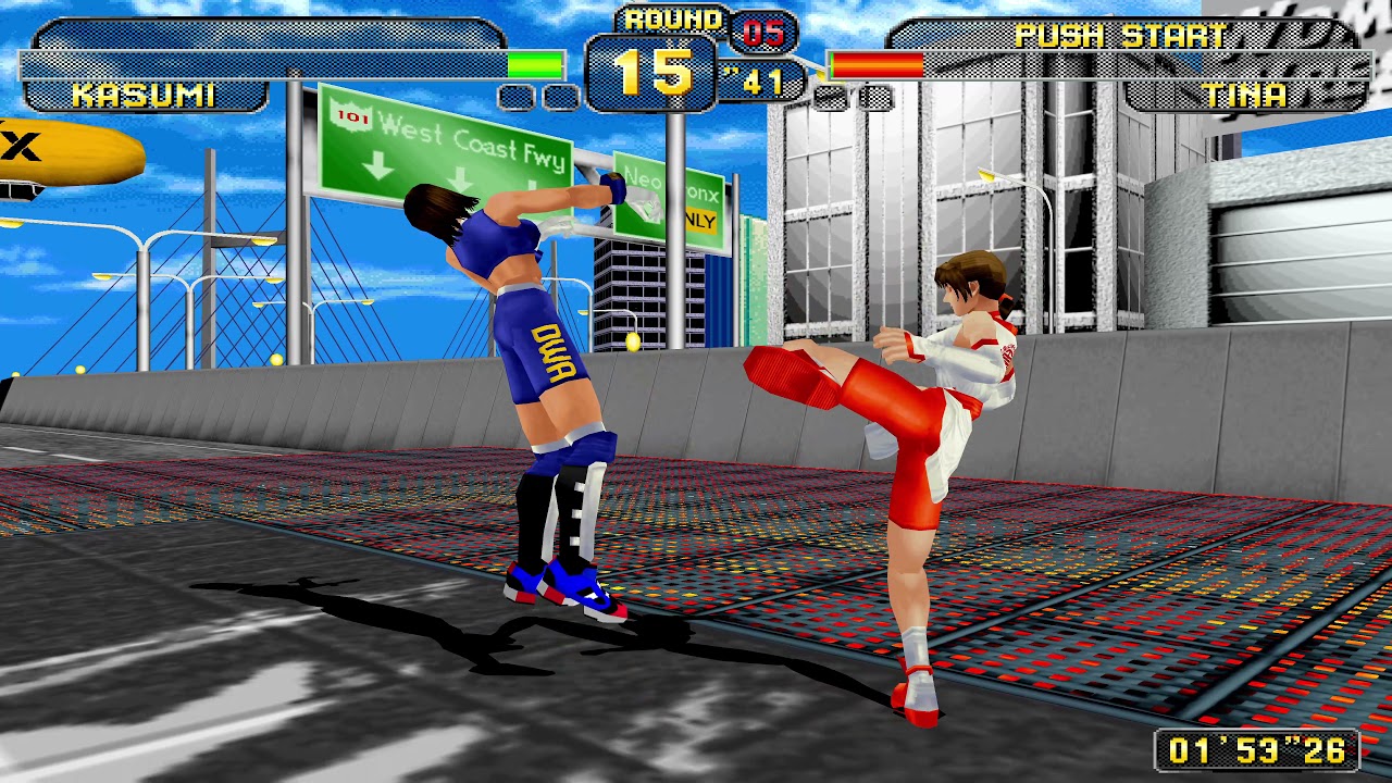 Dead Or Alive 1 4k 60fps Arcade (Sega Model 2 emulator) Arcade Playthrough
