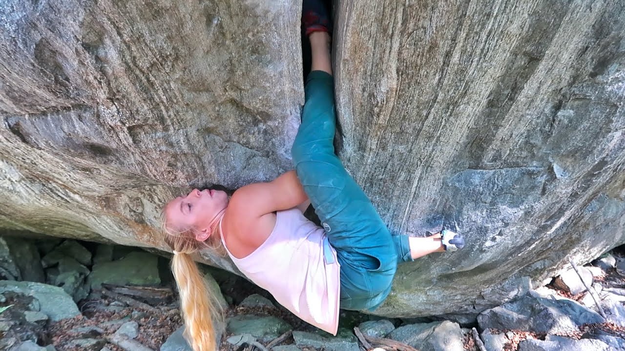 Norway's Most Famous Offwidth Boulder