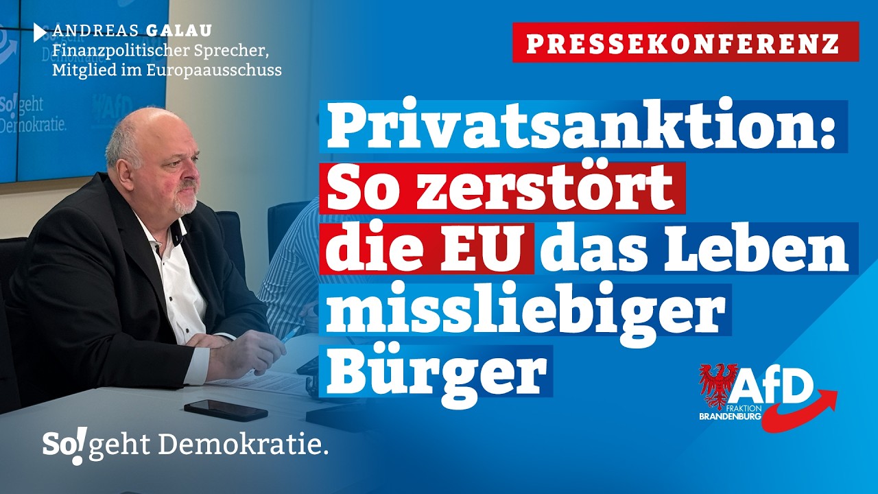 🤯 Privatsanktionen: Wie die EU das Leben missliebiger Bürger zerstört