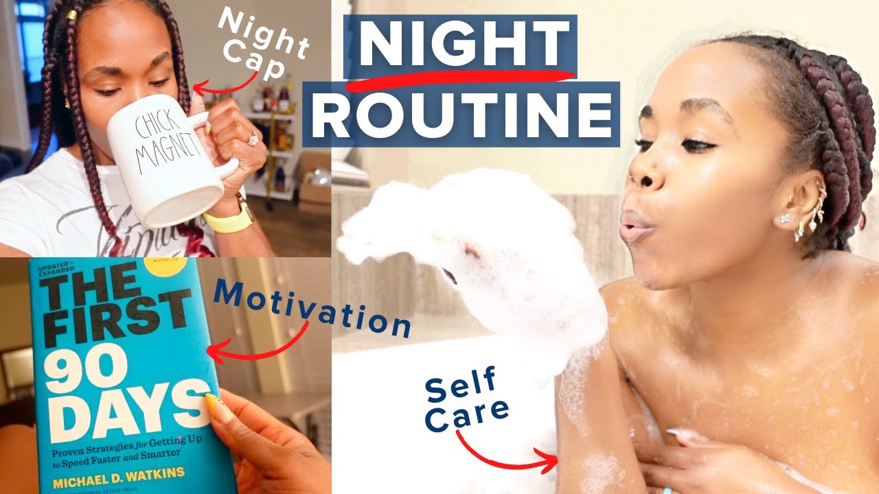 My REALISTIC Night Routine 2021 | Skin Care, Self Care Routine + Productivity