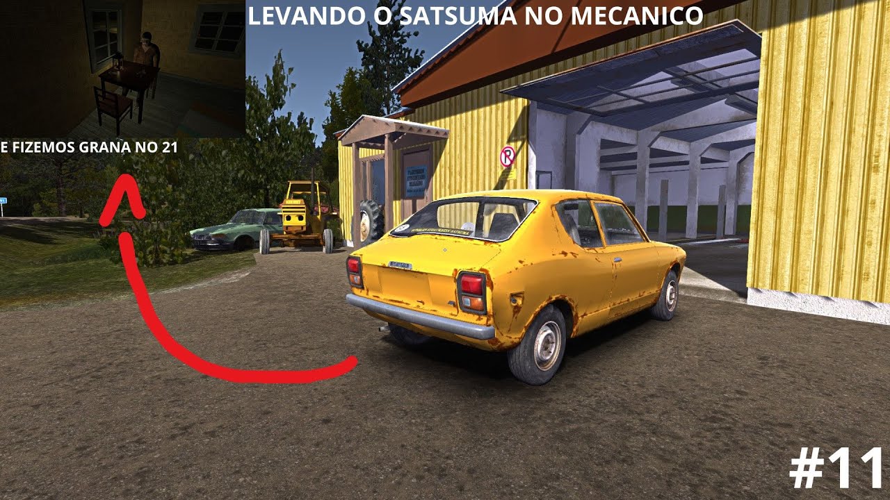 My Summer Car #11 JOGANDO BARALHO E LEVANDO O SATSUMA PRA TROCAR OS PNEUS