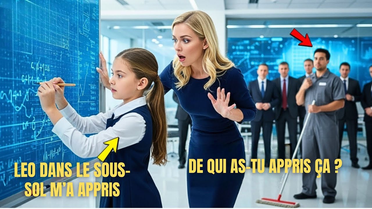 La PDG Découvre que le Concierge Enseignait en Secret les Maths Avancées à sa Fille — La Vérité....