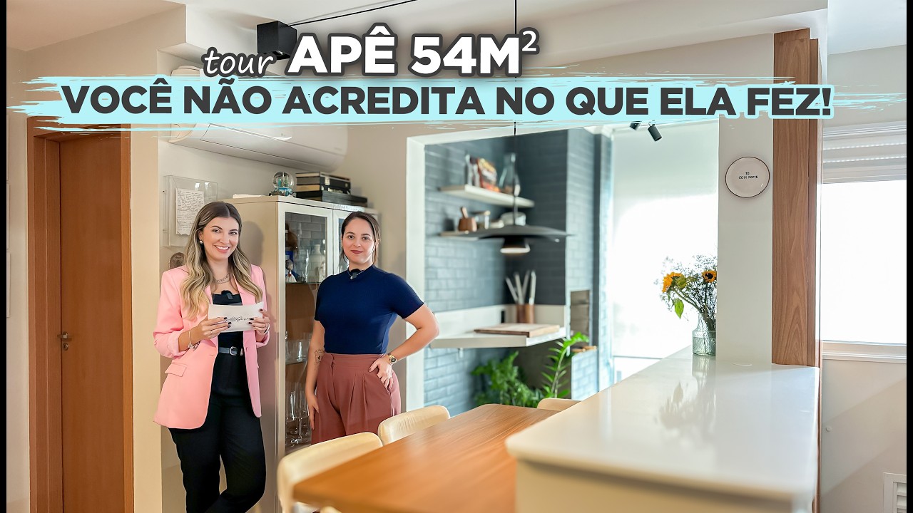 TOUR APÊ PEQUENO com SALA INVERTIDA, closet MODULADO e banheiro da GUCCI 😱 | Gaby Garciia