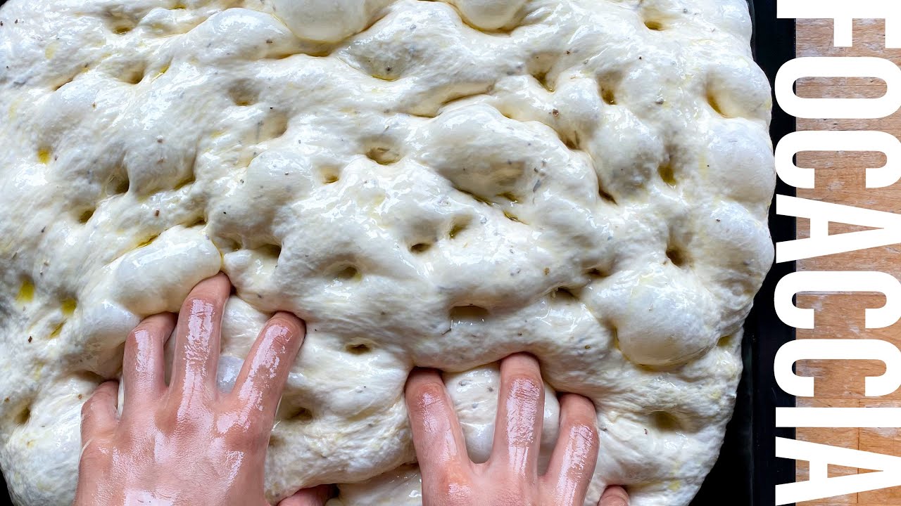 The Best Focaccia Bread Ever | No Mixer Needed | No-knead Bread
