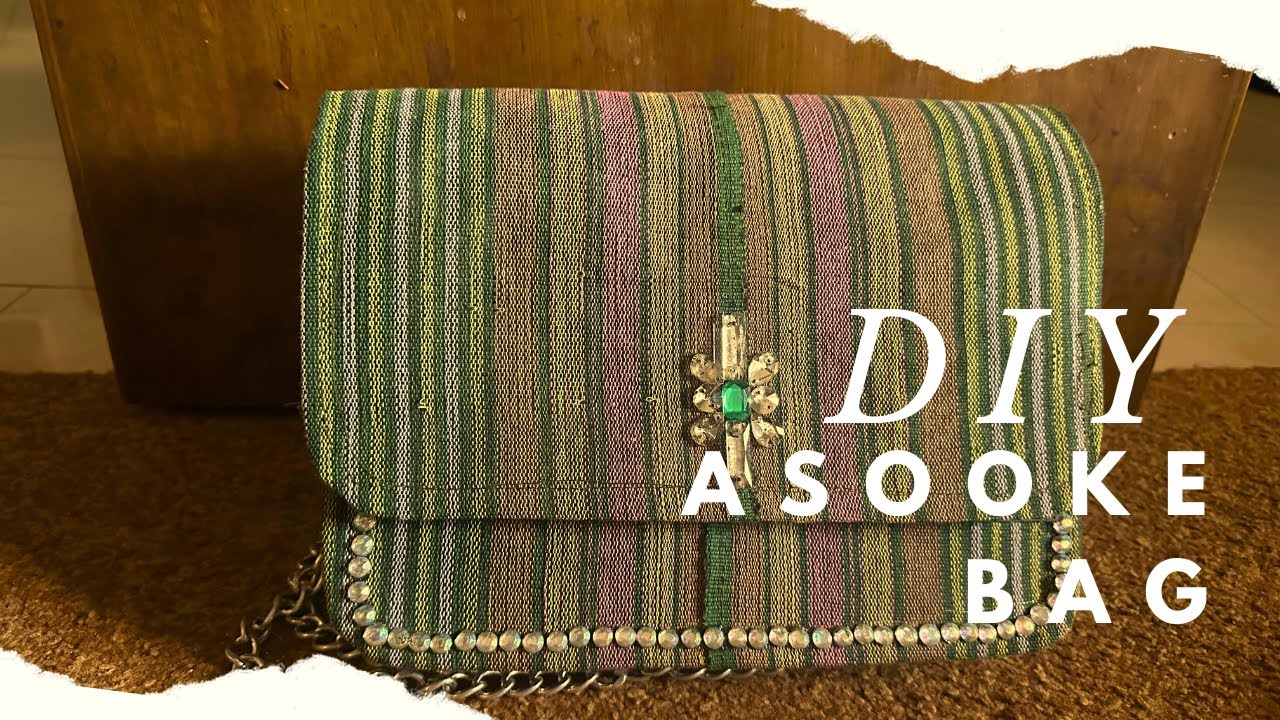 Fashion up-cycle - DIY Asooke Bag / How to make a bag / Revamping an old bag / DIY bag tutorial