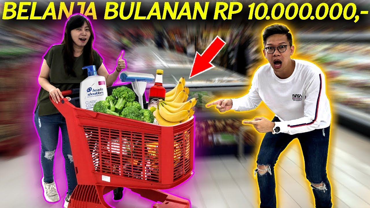 BELANJA BULANAN PERTAMA SAMA ISTRI!!