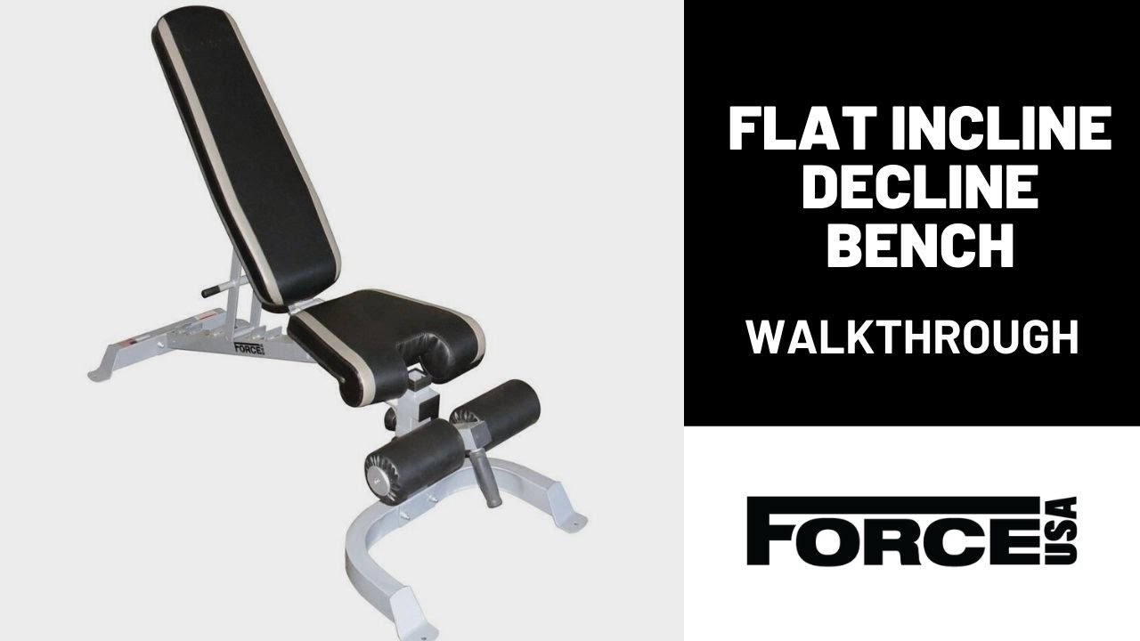 Force USA Flat Incline Decline Bench Walkthrough