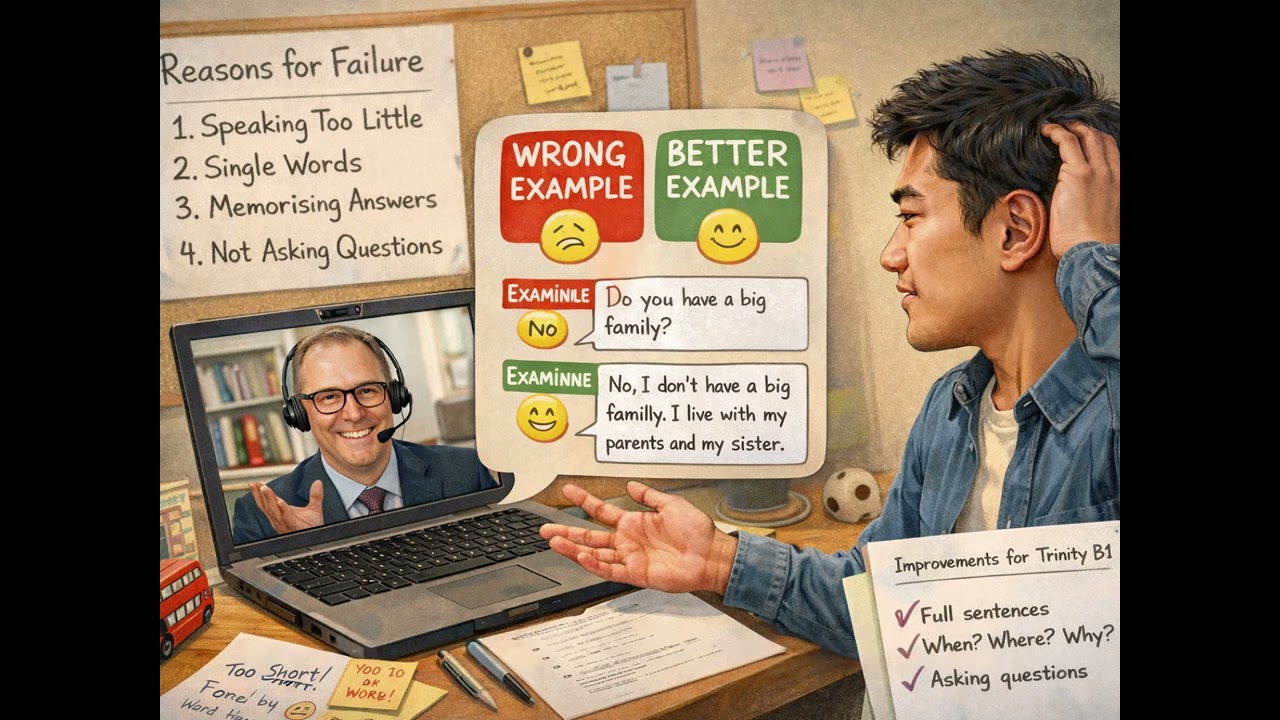 Trinity B1 GESE Exam | Why People Fail the Speaking Test (Common Mistakes Explained)