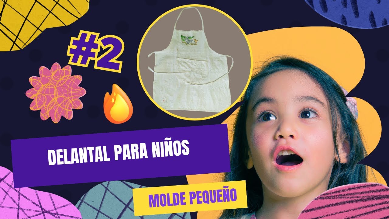 MOLDE DE DELANTAL PARA NIÑOS