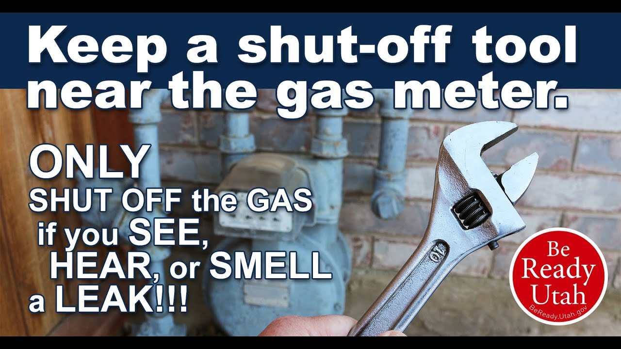 The Be Ready Buzz 38 Shutting Off a Home Gas Leak