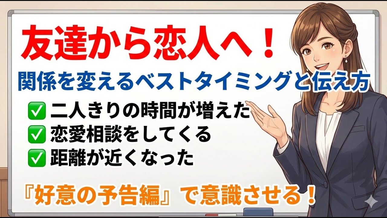 友達から恋人へ｜女が「アリかも」と思う瞬間の作り方【実例付き】