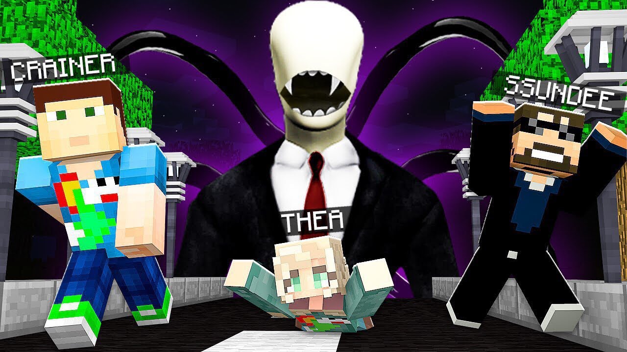 HIDE AND SEEK with *SLENDER MAN*! *NEW* MURDER RUN! (Minecraft)