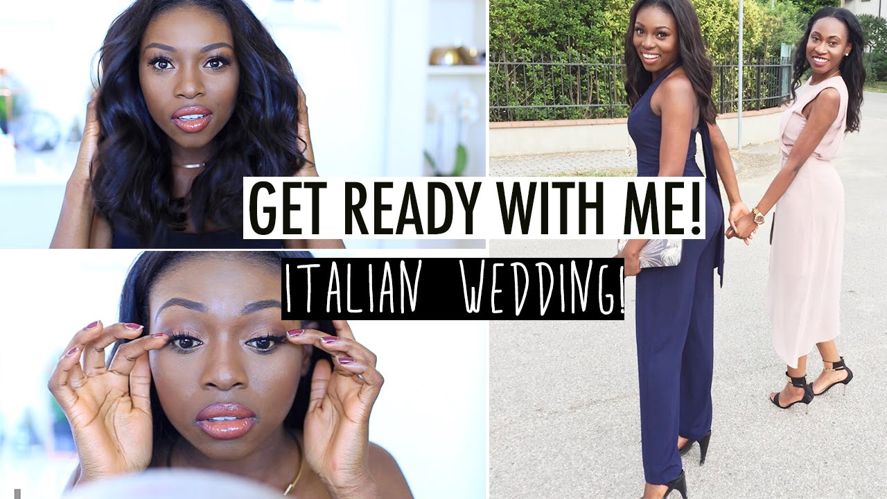 GET READY WITH ME! AN ITALIAN WEDDING & STYLING MY LOB ( Long Bob)