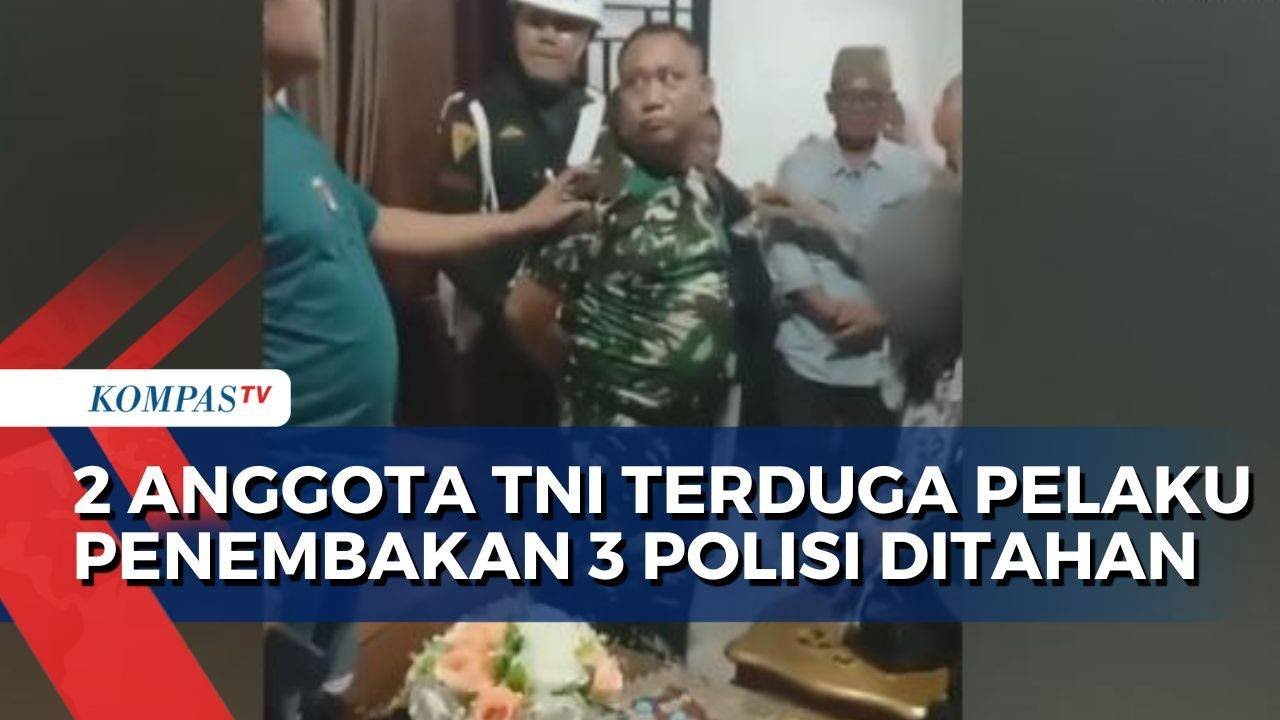 2 Anggota TNI Terduga Pelaku Penembakan 3 Polisi saat Penggerebekan Sabung Ayam di Lampung Ditahan